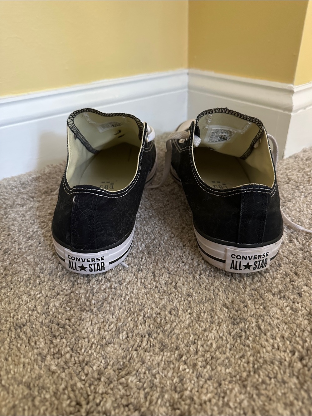 Converse Kids Black and White Low Top Sneakers - Picture 2 of 2